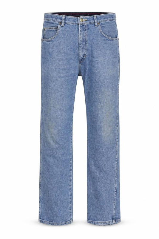Wrangler Men's Blue 34x32 Regular Fit Straight Denim Jeans