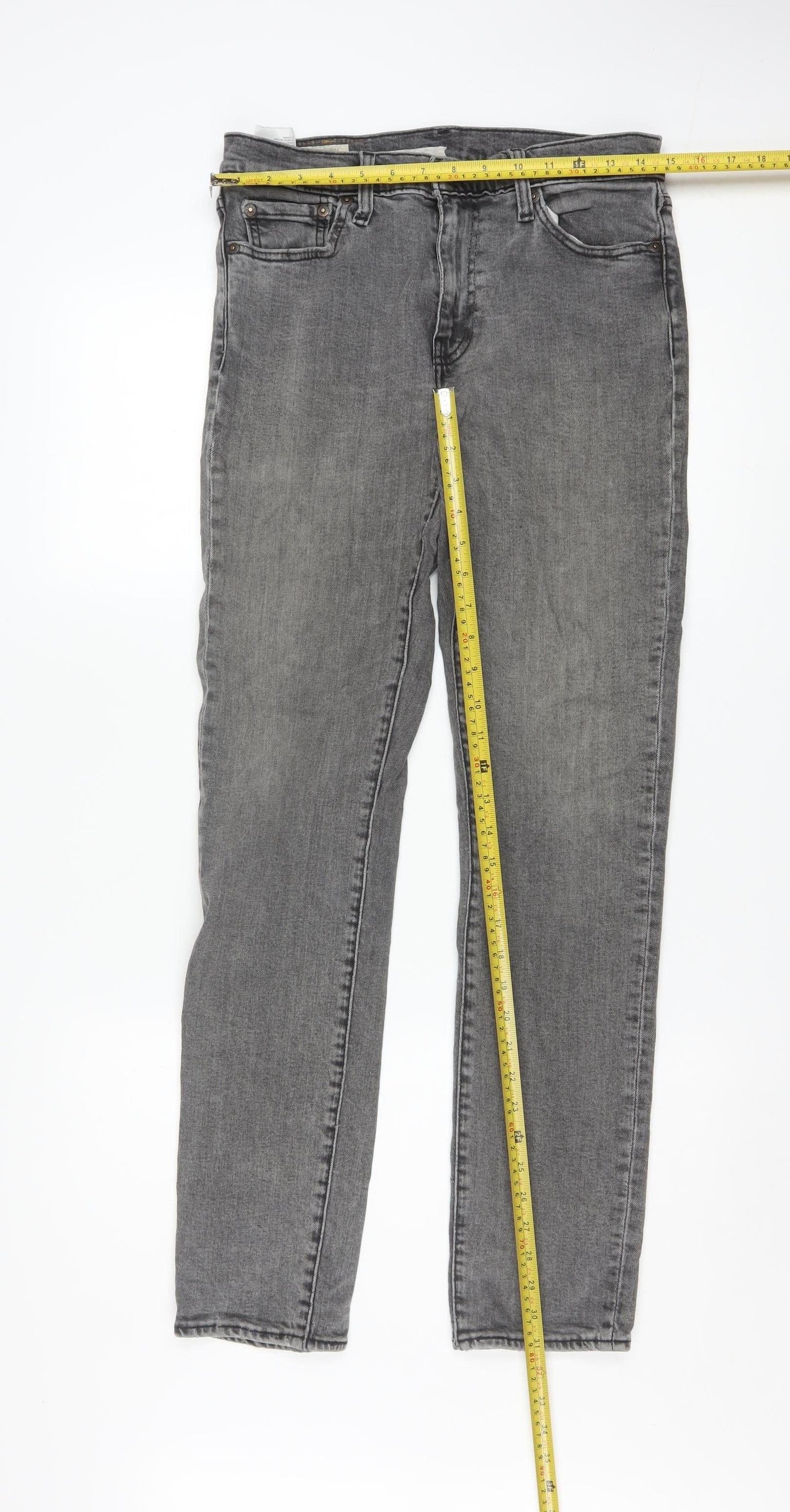 Levi's Premium Men's Grey Straight Denim Jeans W30 L32