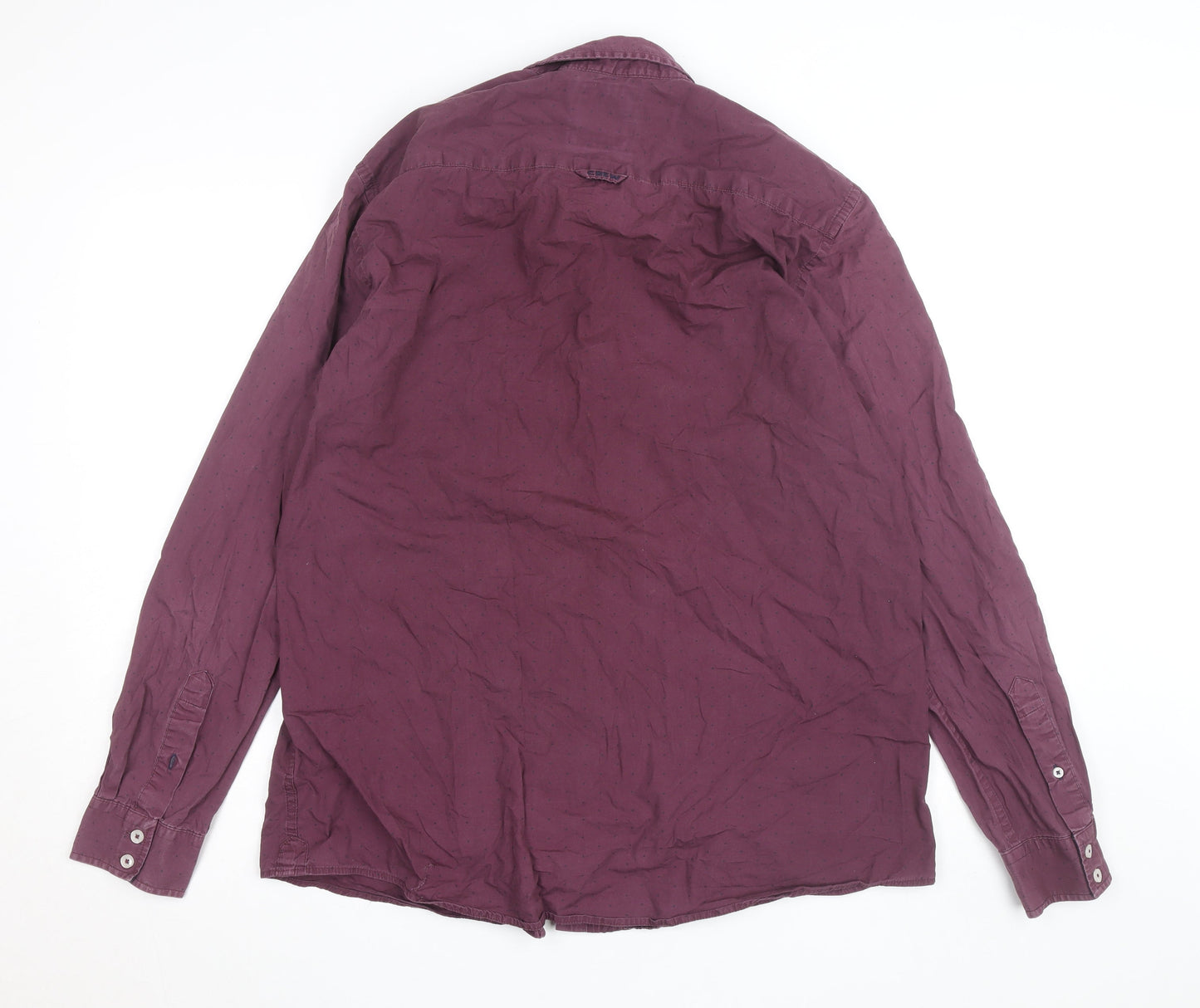 Crew Clothing Men’s Purple Slim Fit XL Button-Down Cotton Shirt