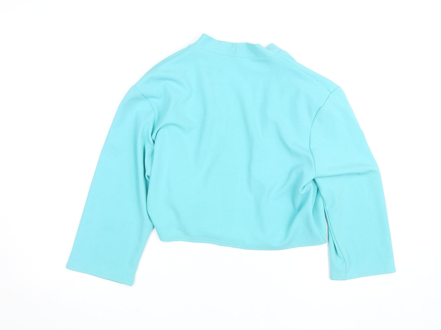 Gerard Women Blue Wrap Jersey Blouse Size 18 3/4 Sleeve