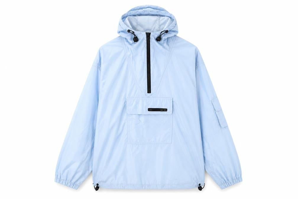 Trespass Women's Blue Hooded Anorak Jacket Medium Lightweight Waterproof