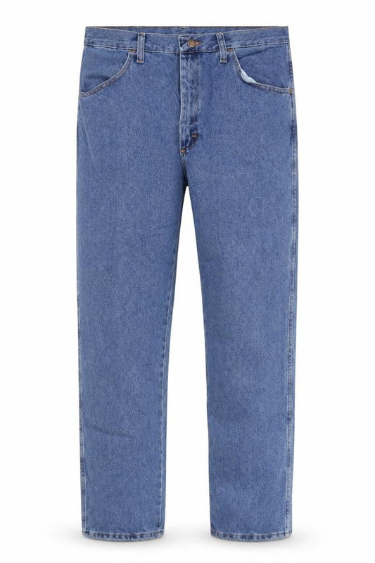 Rustler Men's Blue Regular Fit Straight Leg 36x34 Denim Jeans