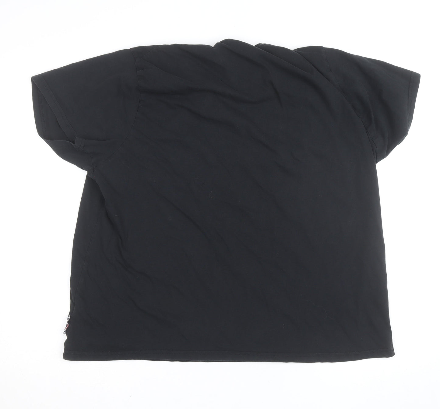 Lee Cooper Men's Black 2XL Short Sleeve Cotton T-Shirt