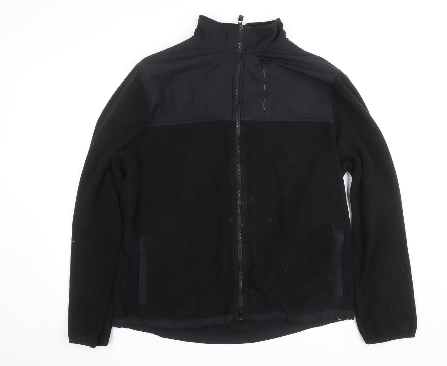 Aeropostale Men's Black Fleece Softshell Windbreaker Jacket XL