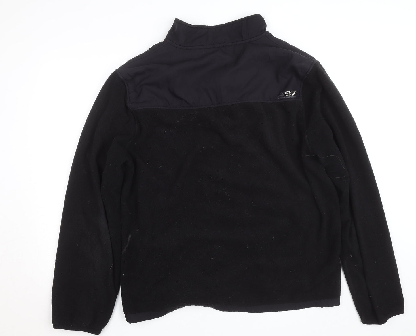 Aeropostale Men's Black Fleece Softshell Windbreaker Jacket XL