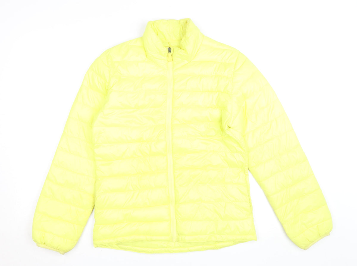H&M Yellow Teen Girls 14 Lightweight Puffer Active Jacket