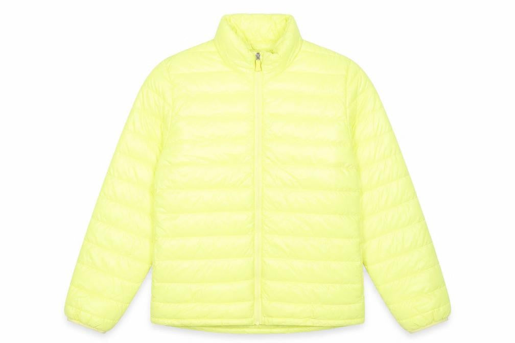 H&M Yellow Teen Girls 14 Lightweight Puffer Active Jacket