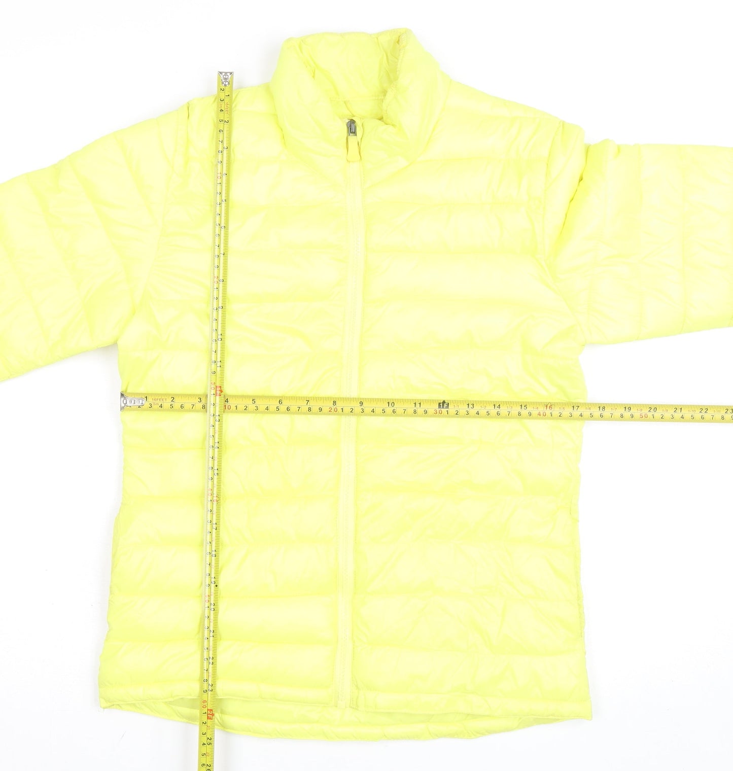 H&M Yellow Teen Girls 14 Lightweight Puffer Active Jacket