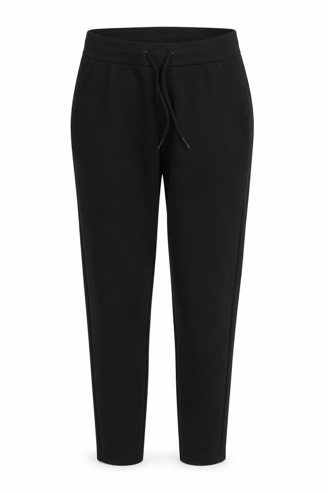 Vero Moda Womens Black XS Jogger Trousers Cotton Blend Drawstring Elastic Waist
