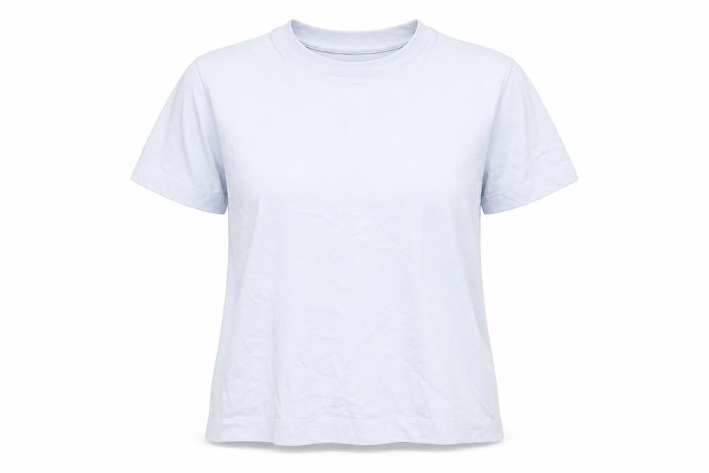 Selected Femme Women’s Blue Cotton Crew Neck Short Sleeve T-Shirt Size M