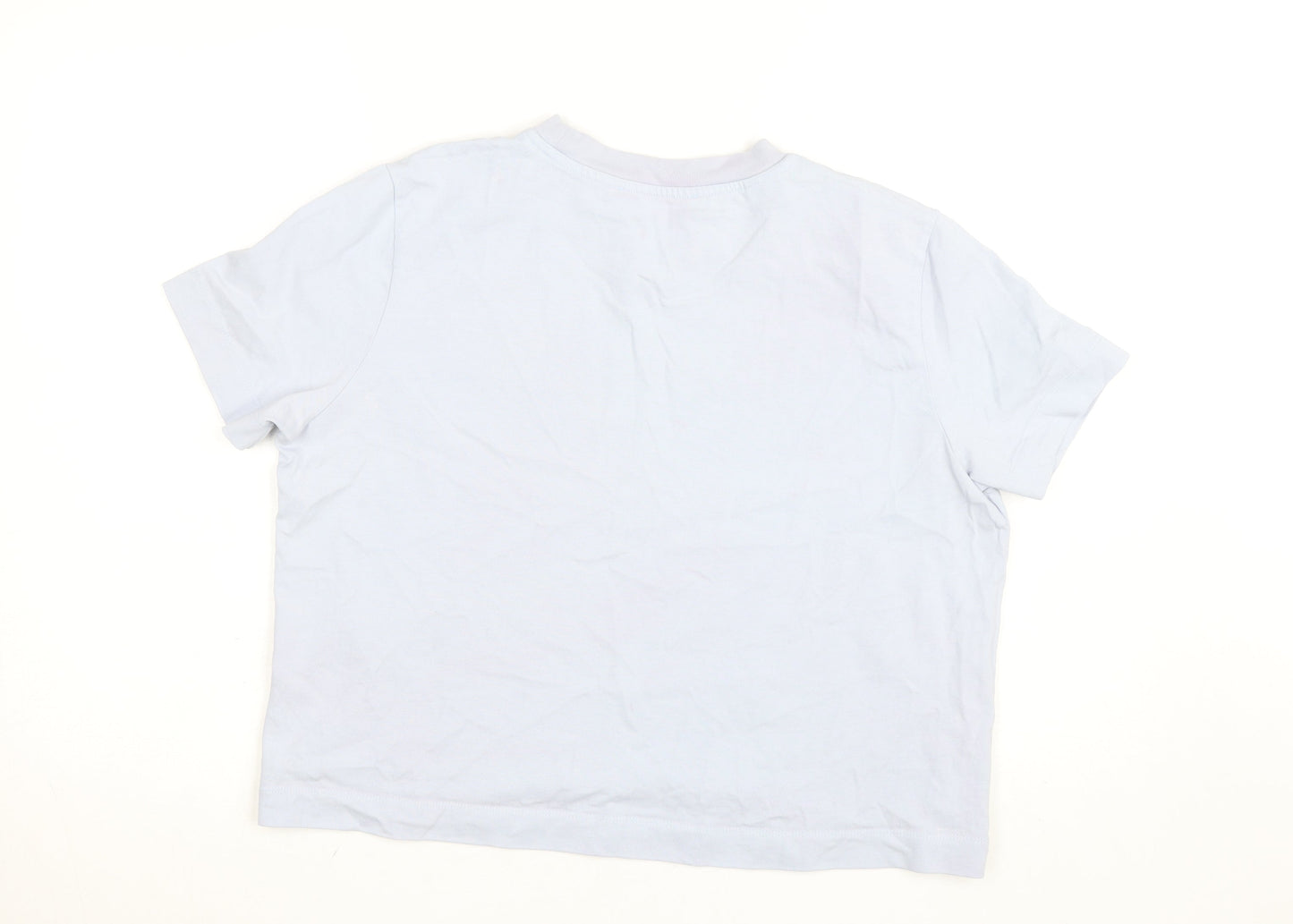 Selected Femme Women’s Blue Cotton Crew Neck Short Sleeve T-Shirt Size M