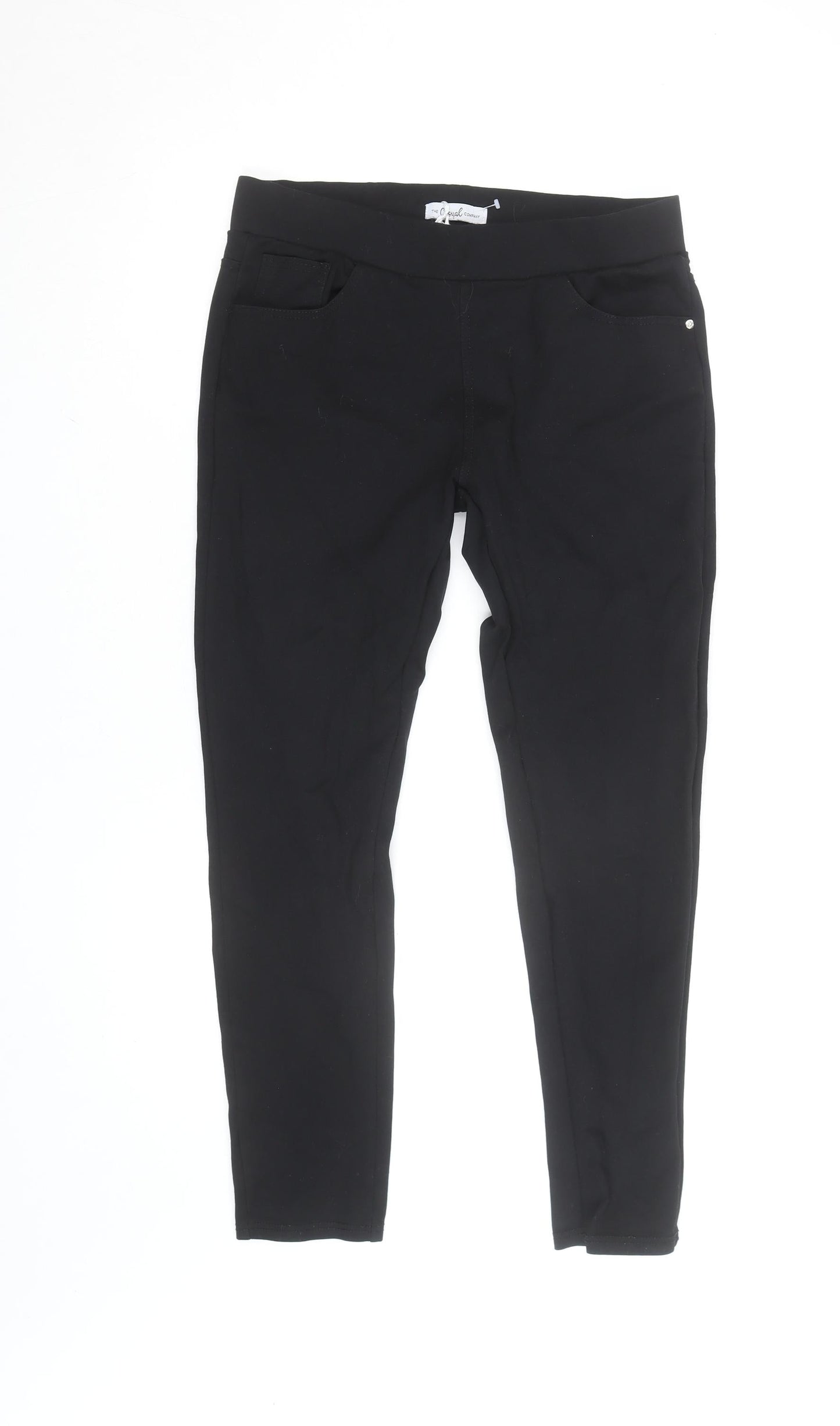 The Casual Company Women Black Skinny Jegging Pull-On Trousers Size M