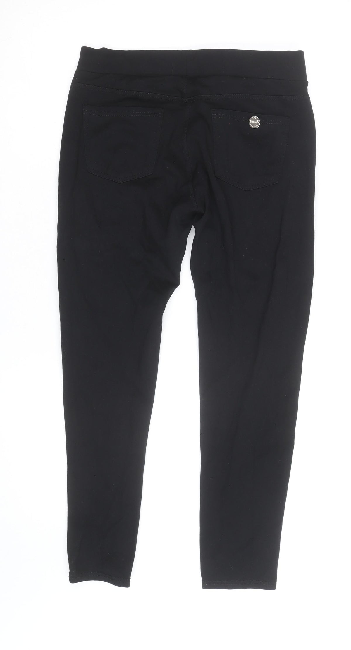 The Casual Company Women Black Skinny Jegging Pull-On Trousers Size M