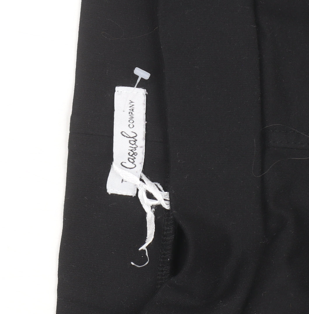 The Casual Company Women Black Skinny Jegging Pull-On Trousers Size M