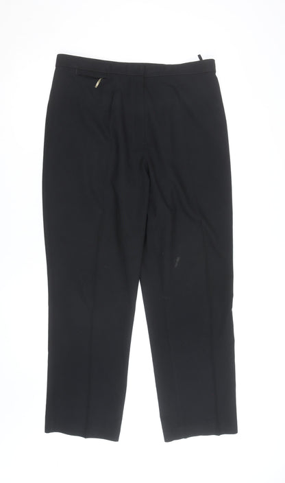 Marks & Spencer Men's Black Dress Trousers Medium Regular Fit