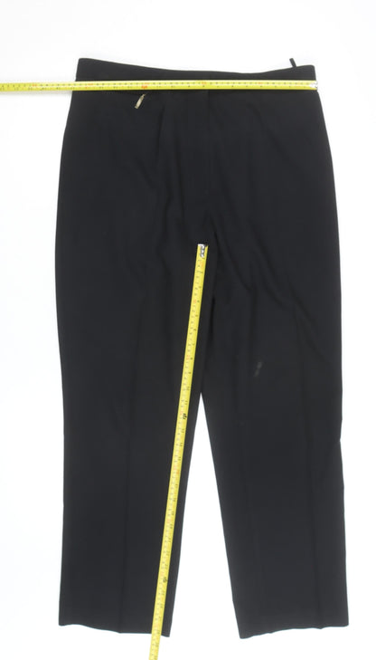 Marks & Spencer Men's Black Dress Trousers Medium Regular Fit