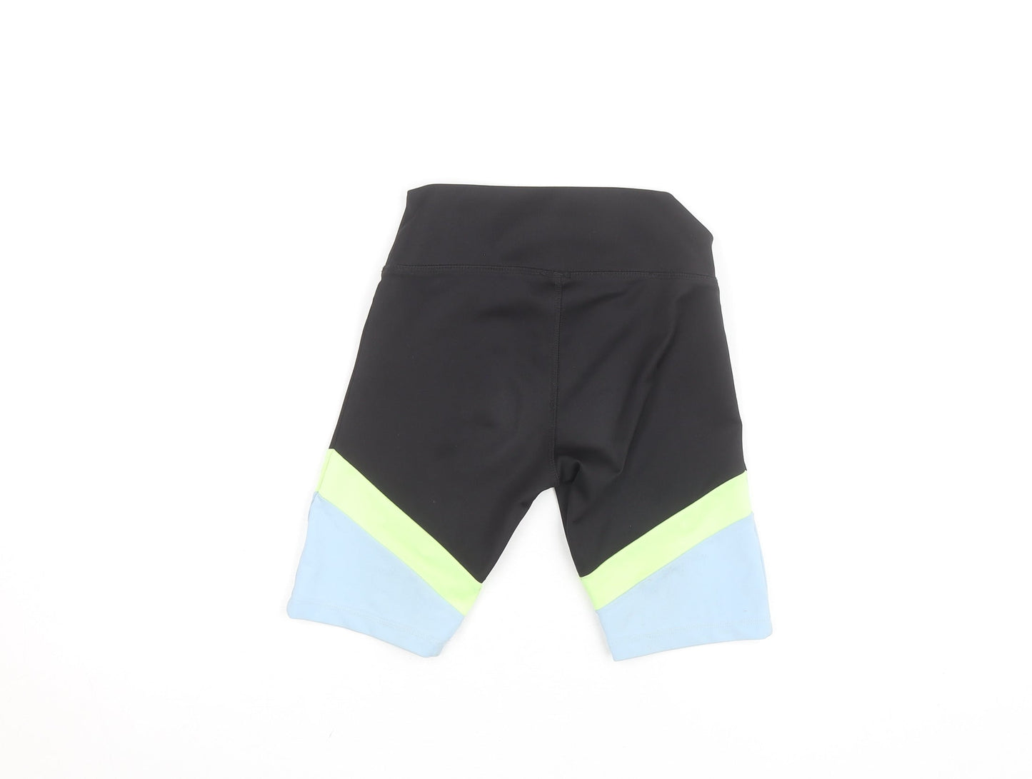 Preloved St. Bernard Teens Black Biker Activewear Shorts Size 8 Slim Fit - Detail
