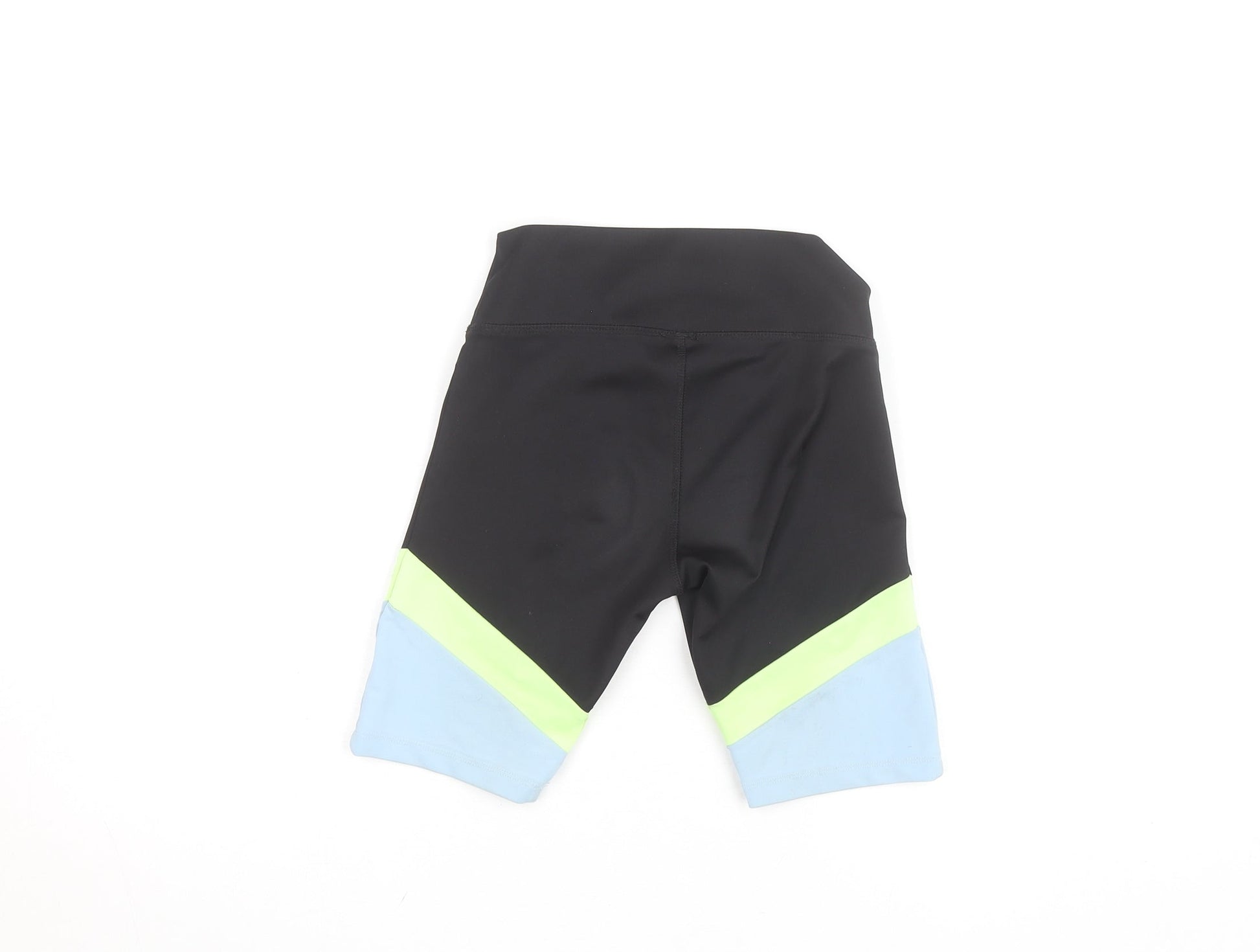 Preloved St. Bernard Teens Black Biker Activewear Shorts Size 8 Slim Fit - Detail