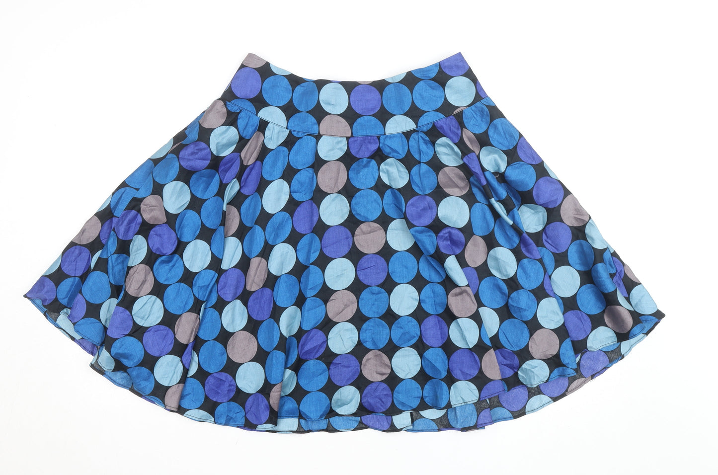 Dunnes Womens Multicoloured Polka Dot Knee Length A-Line Skirt Size 12