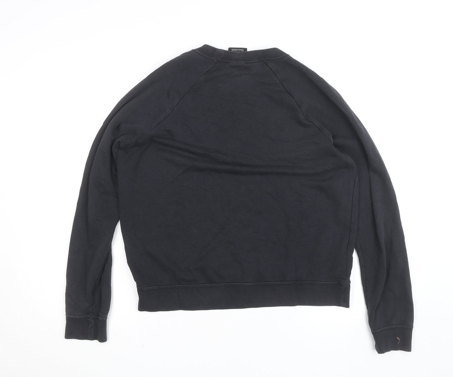Nike Men's Black Crew Neck Pullover Sweatshirt M Regular Fit