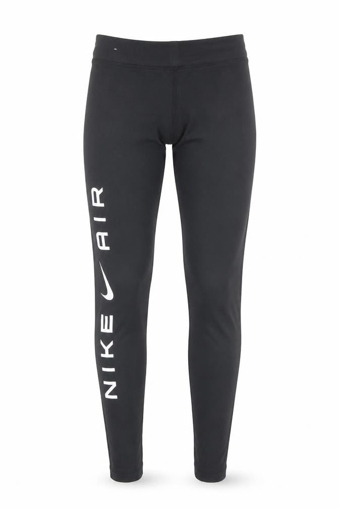 Nike Women Black Athletic Leggings M Slim Fit Stretch Sportswear