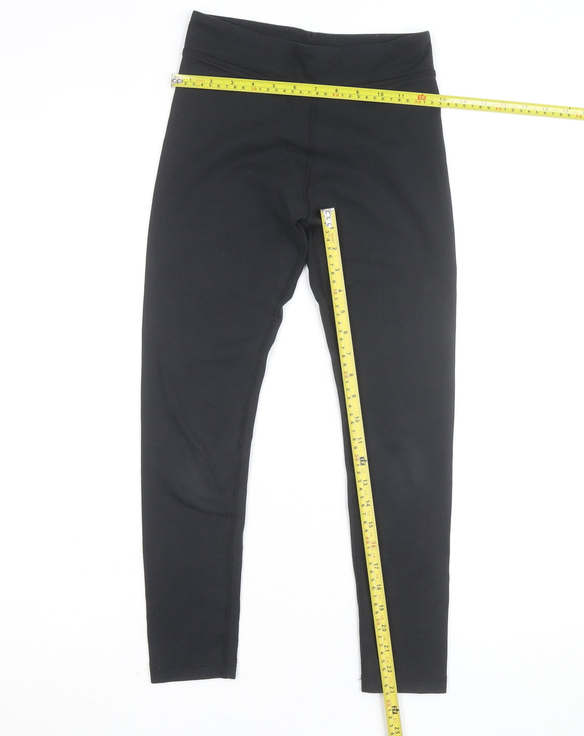 Nike Women Black Athletic Leggings M Slim Fit Stretch Sportswear