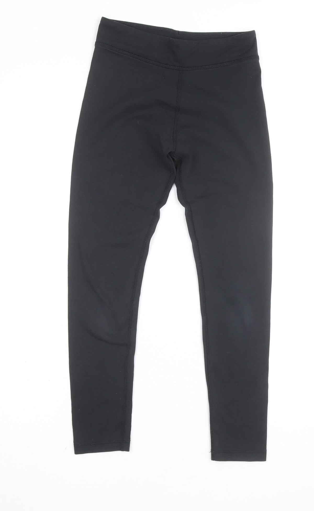 Nike Women Black Athletic Leggings M Slim Fit Stretch Sportswear
