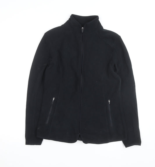 Dunnes Women's Black Fleece Full Zip Active Jacket Size 12