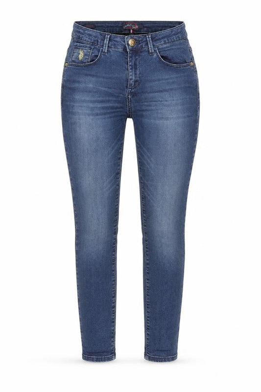 U.S. Polo Assn Women Blue Skinny Jeans Size 8 Denim Stretch