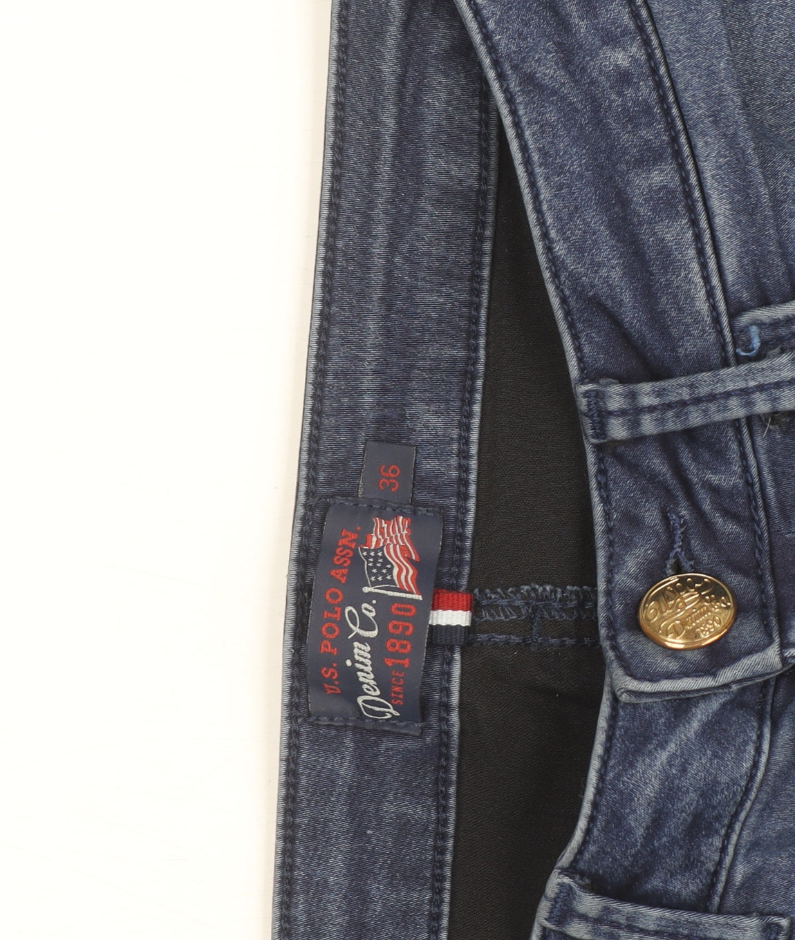 U.S. Polo Assn Women Blue Skinny Jeans Size 8 Denim Stretch