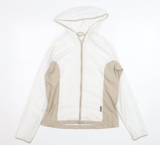 Calvin Klein Golf Men's Beige White Small Windbreaker Jacket