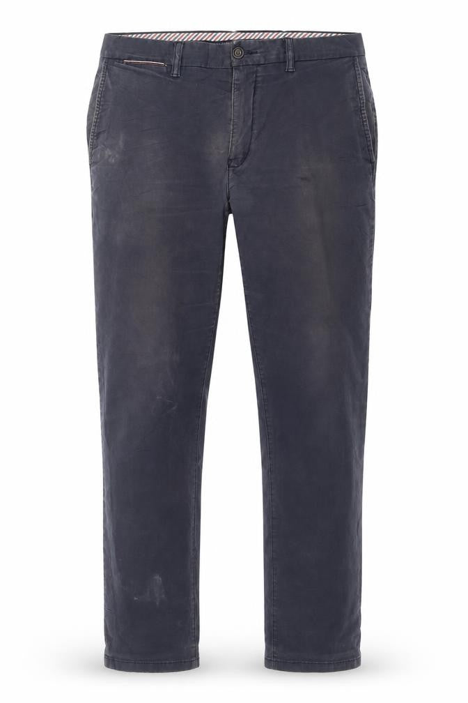Tommy Hilfiger Men's Blue 34/32 Chino Trousers Cotton Stretch