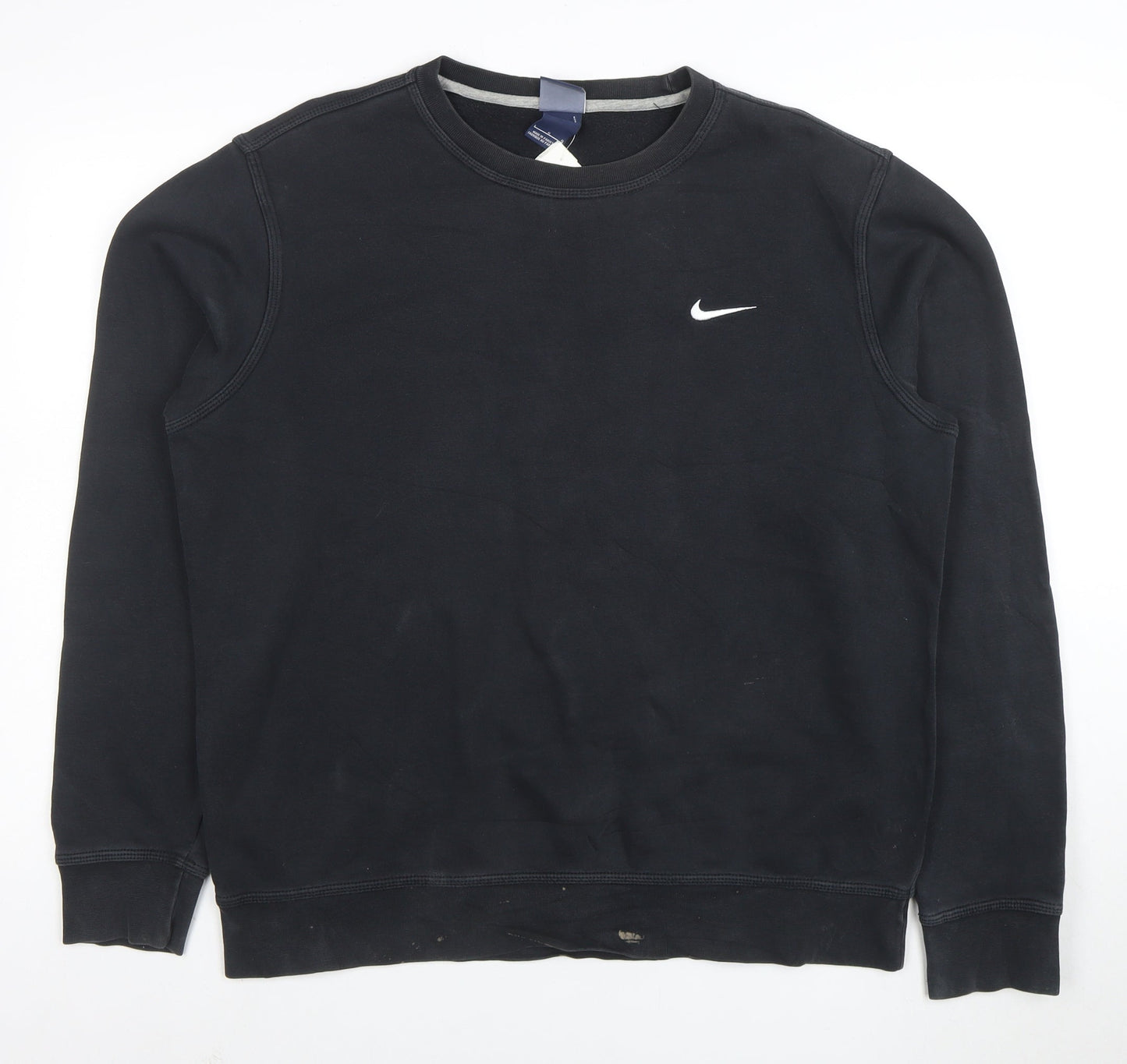 Nike Men's Black L Pullover Crew Neck Fleece Sweatshirt