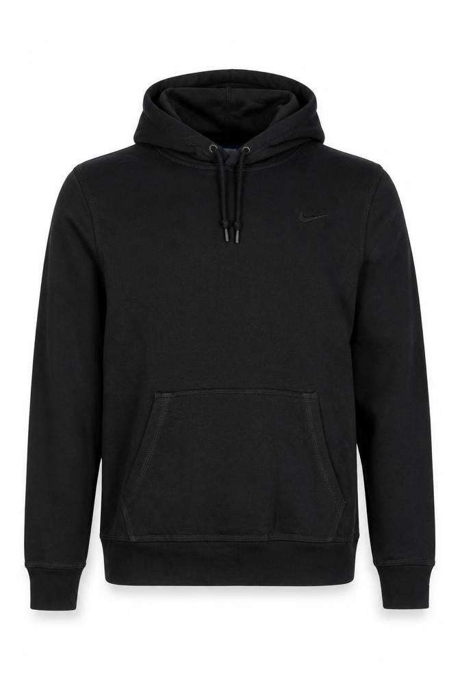 Nike Men’s Black Pullover Hoodie Size M Fleece Regular Fit