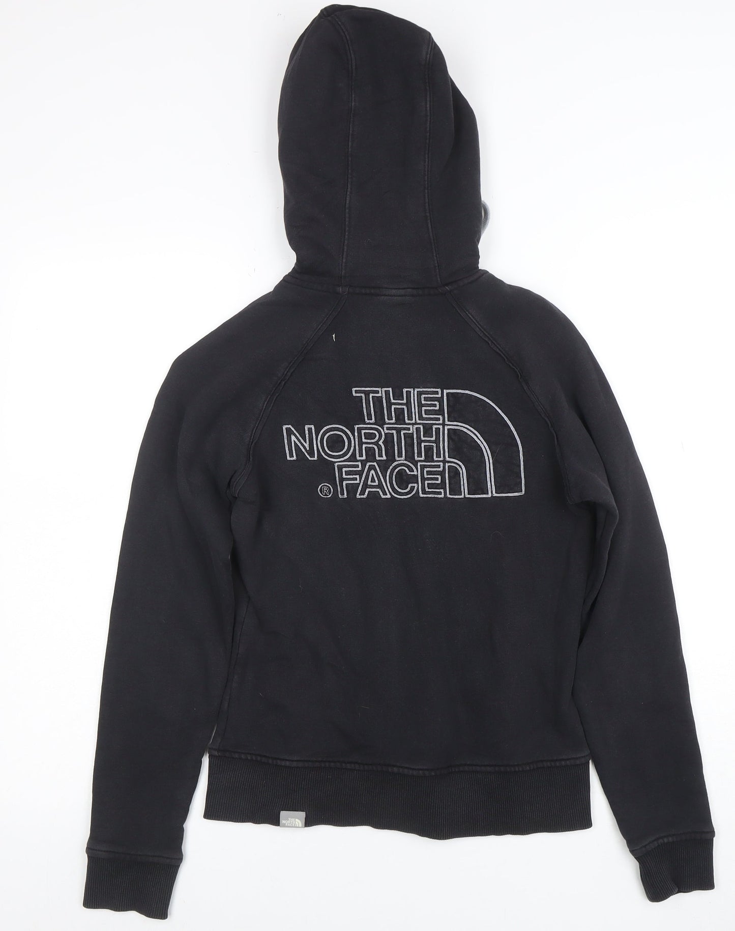 The North Face Women's Black Full Zip Hoodie Size S 100% Cotton
