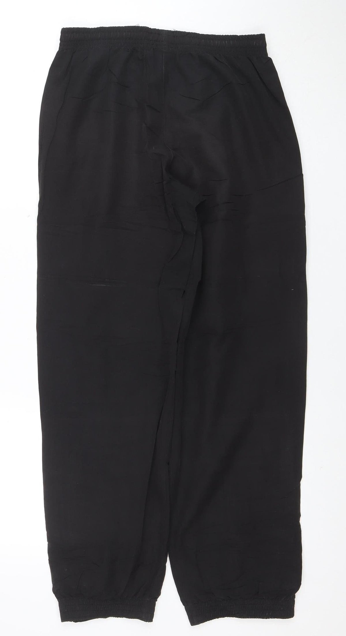 Puma Boys Black 12 Years Track Pants with Elastic Waist and Zip Pockets