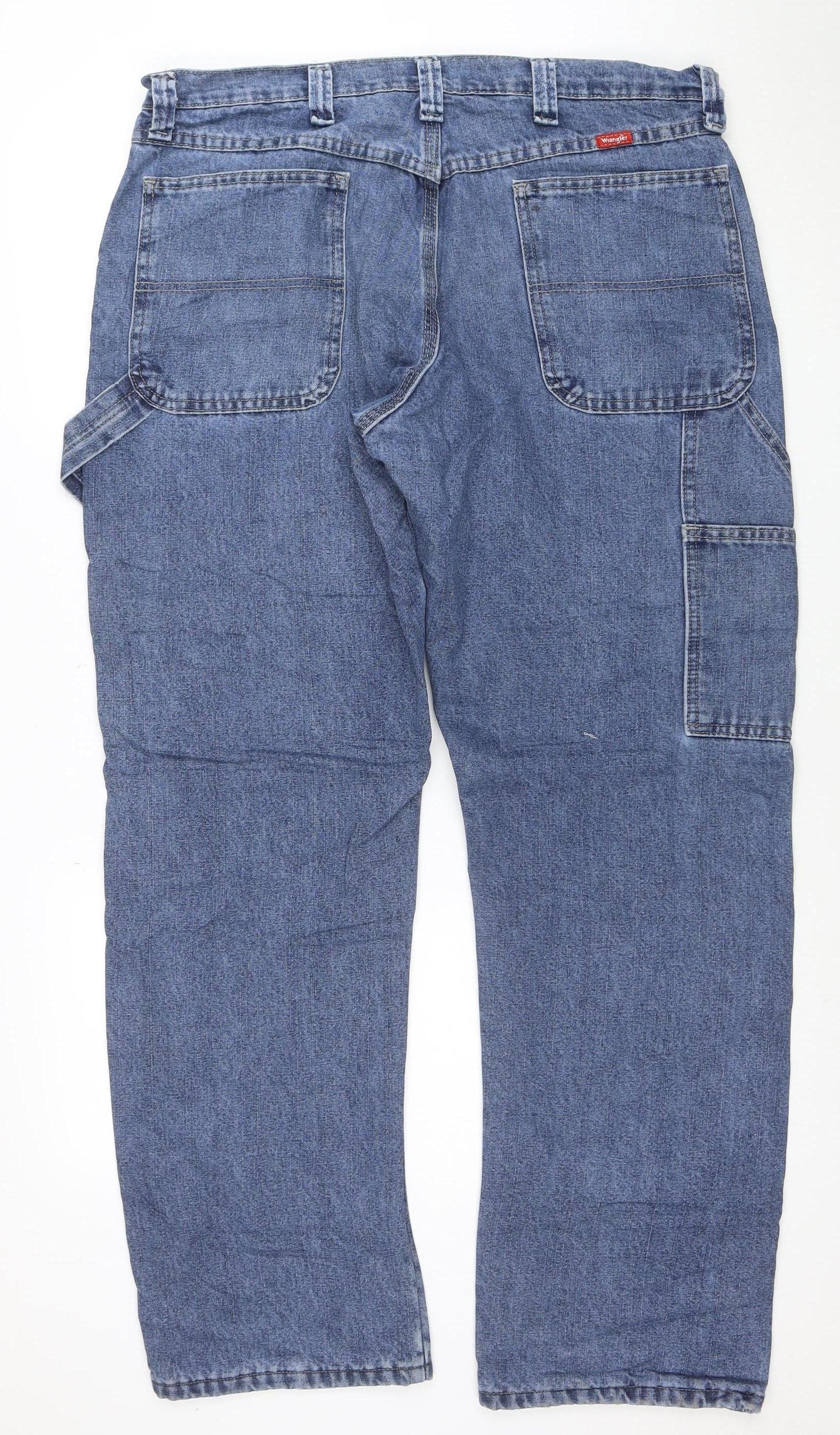 Wrangler Men’s Blue Regular Fit Straight Denim Jeans 34x32