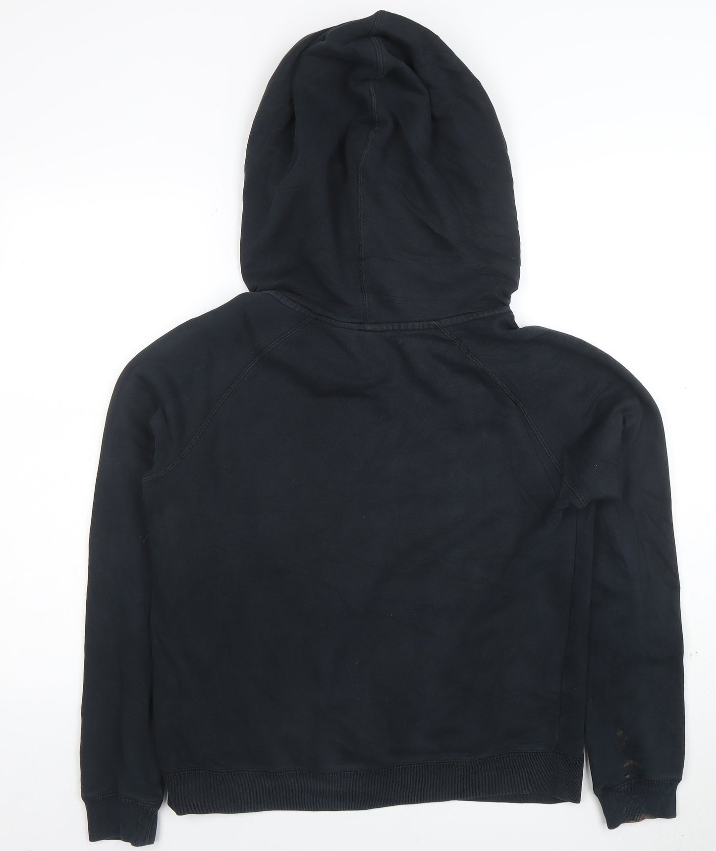 Nike Women’s Black Pullover Hoodie Size M Cotton Blend Logo Sweatshirt