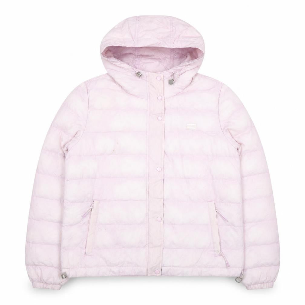 Levi's Women's Pink Hooded Puffer Jacket Size M Casual Winter Coat