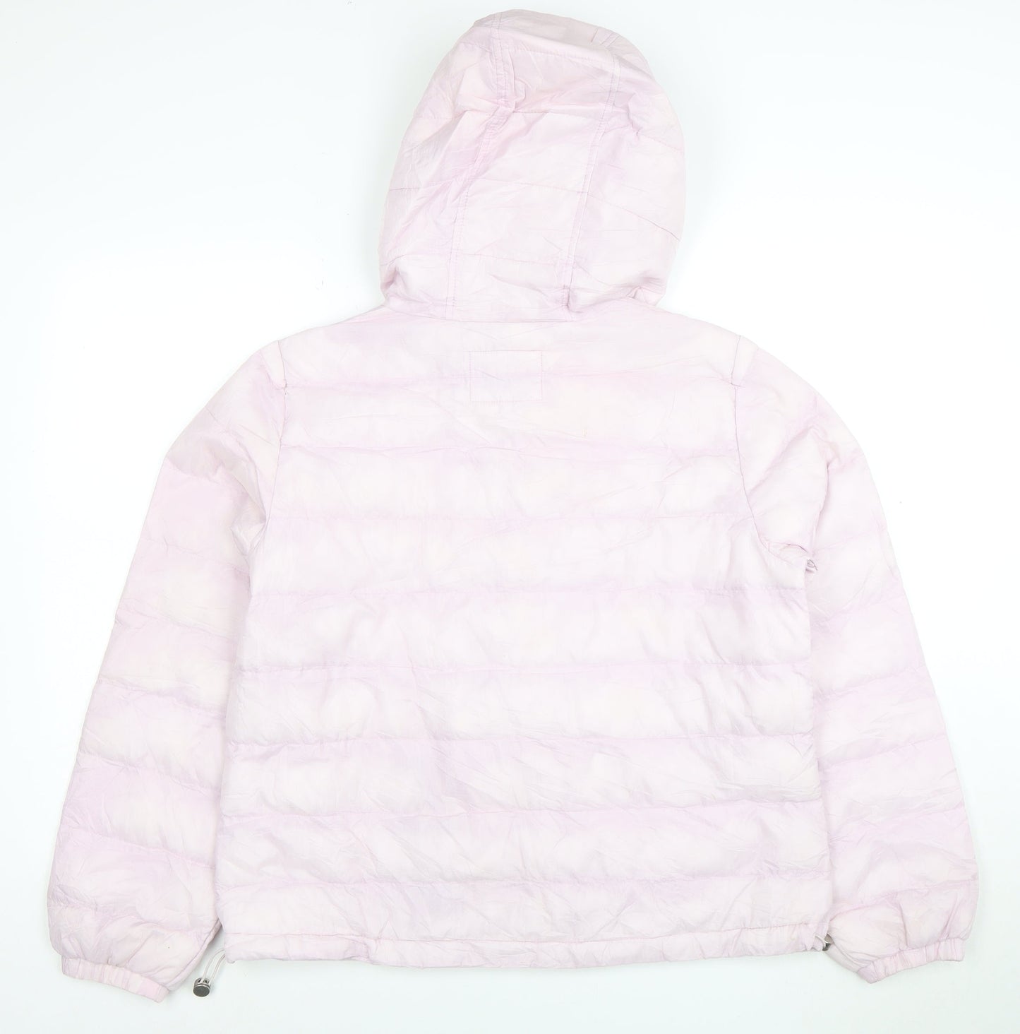 Levi's Women's Pink Hooded Puffer Jacket Size M Casual Winter Coat