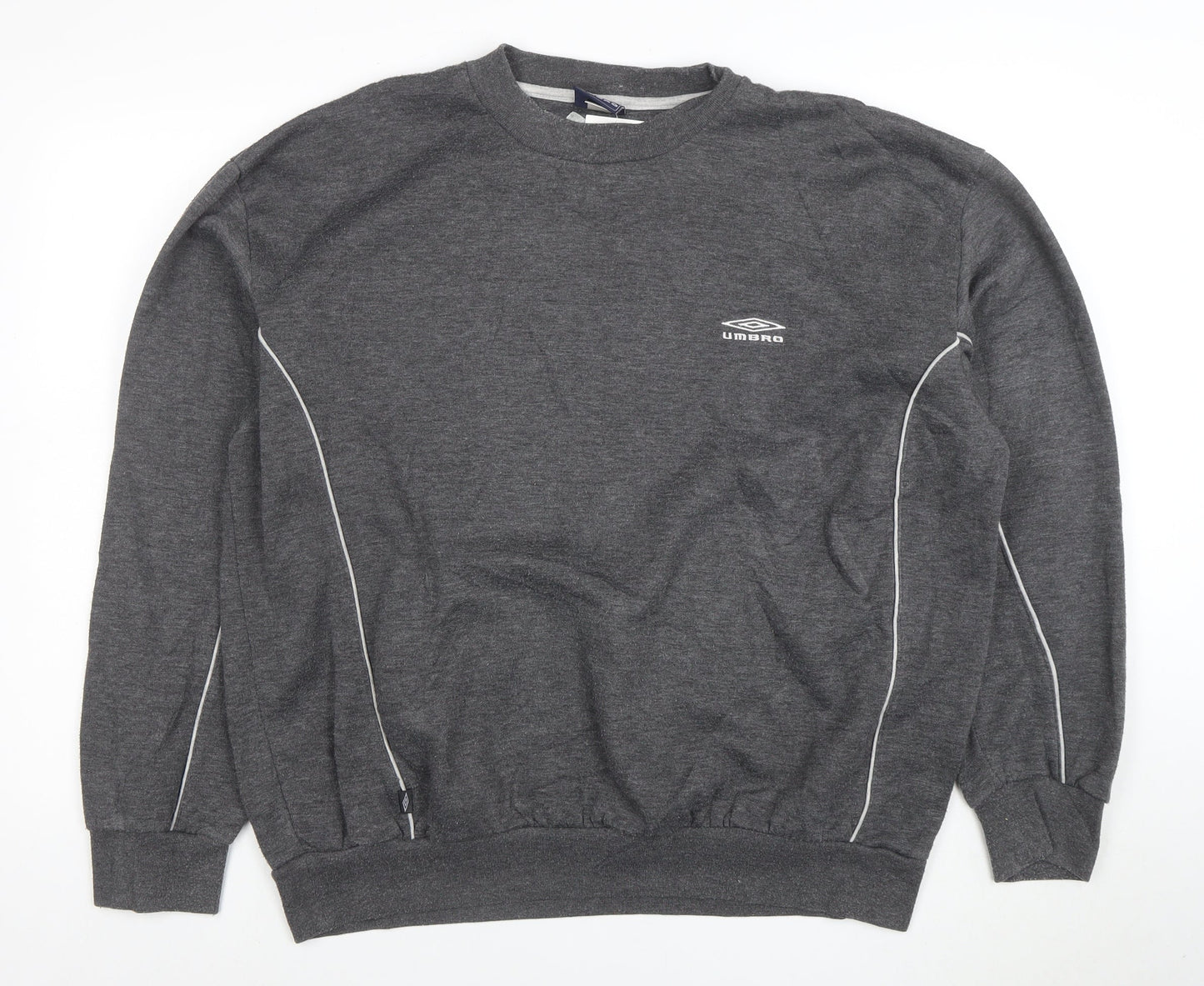 Umbro Mens Grey XL Crew Neck Pullover Sweatshirt