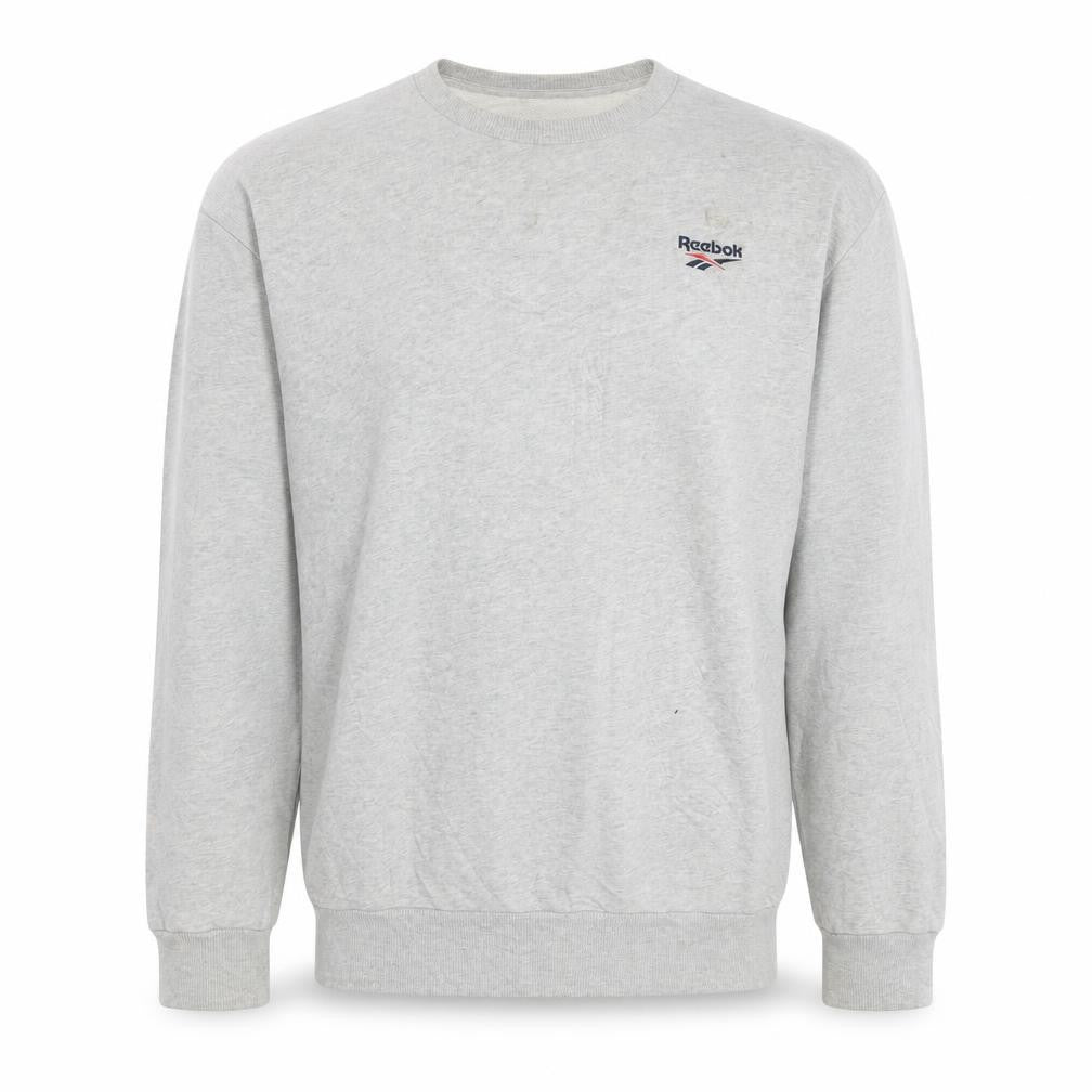 Reebok Men's Grey Crew Neck Pullover Sweatshirt Size L