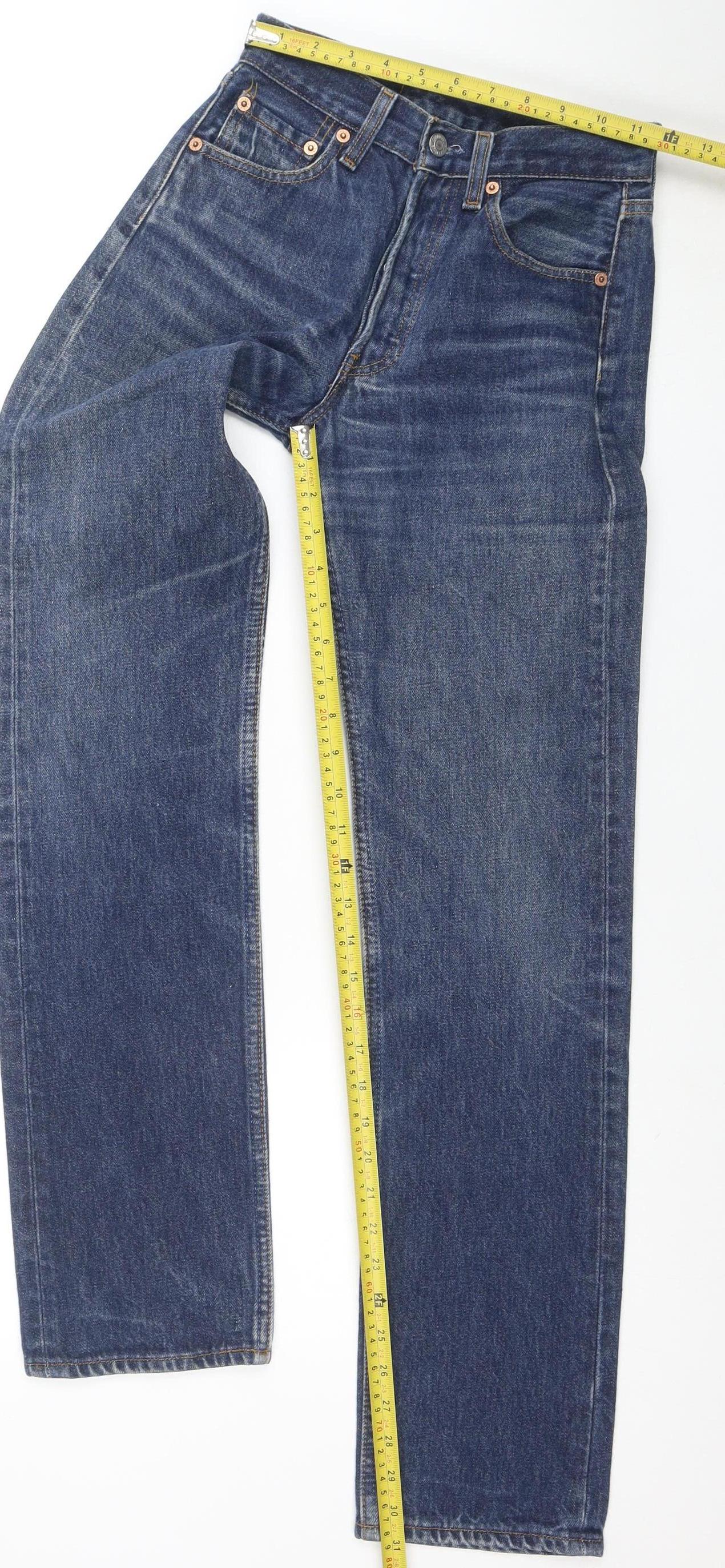 Levi's 501 Women's Blue Straight Leg Jeans W25 L32 Vintage Denim