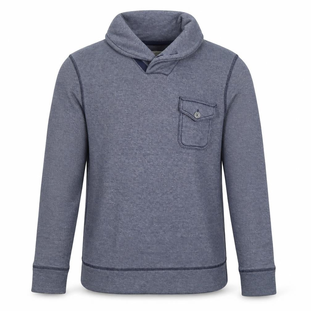 Levi's Men's Blue Henley Sweatshirt Size S Long Sleeve Cotton Blend