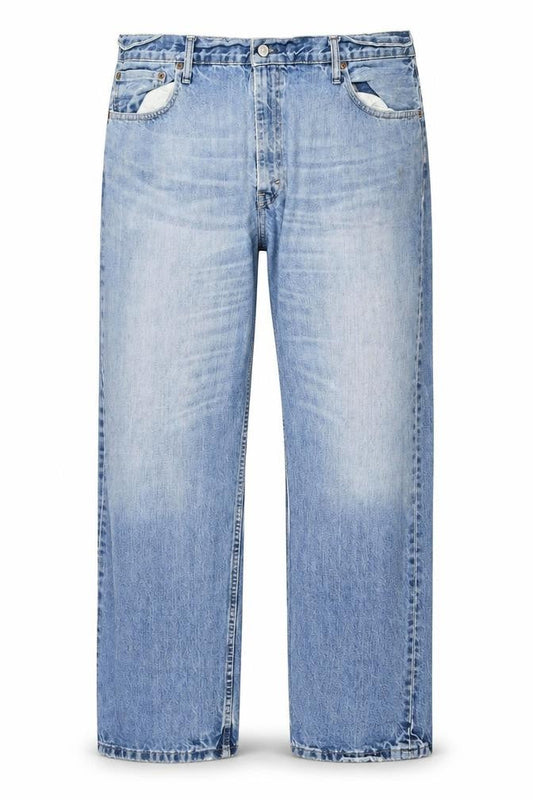 Levi's Men Blue 32 Straight Regular Fit Light Wash Denim Jeans
