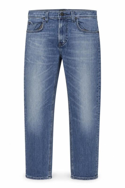 Lee Men's Blue Straight Leg Denim Jeans 29W 34L Regular Fit