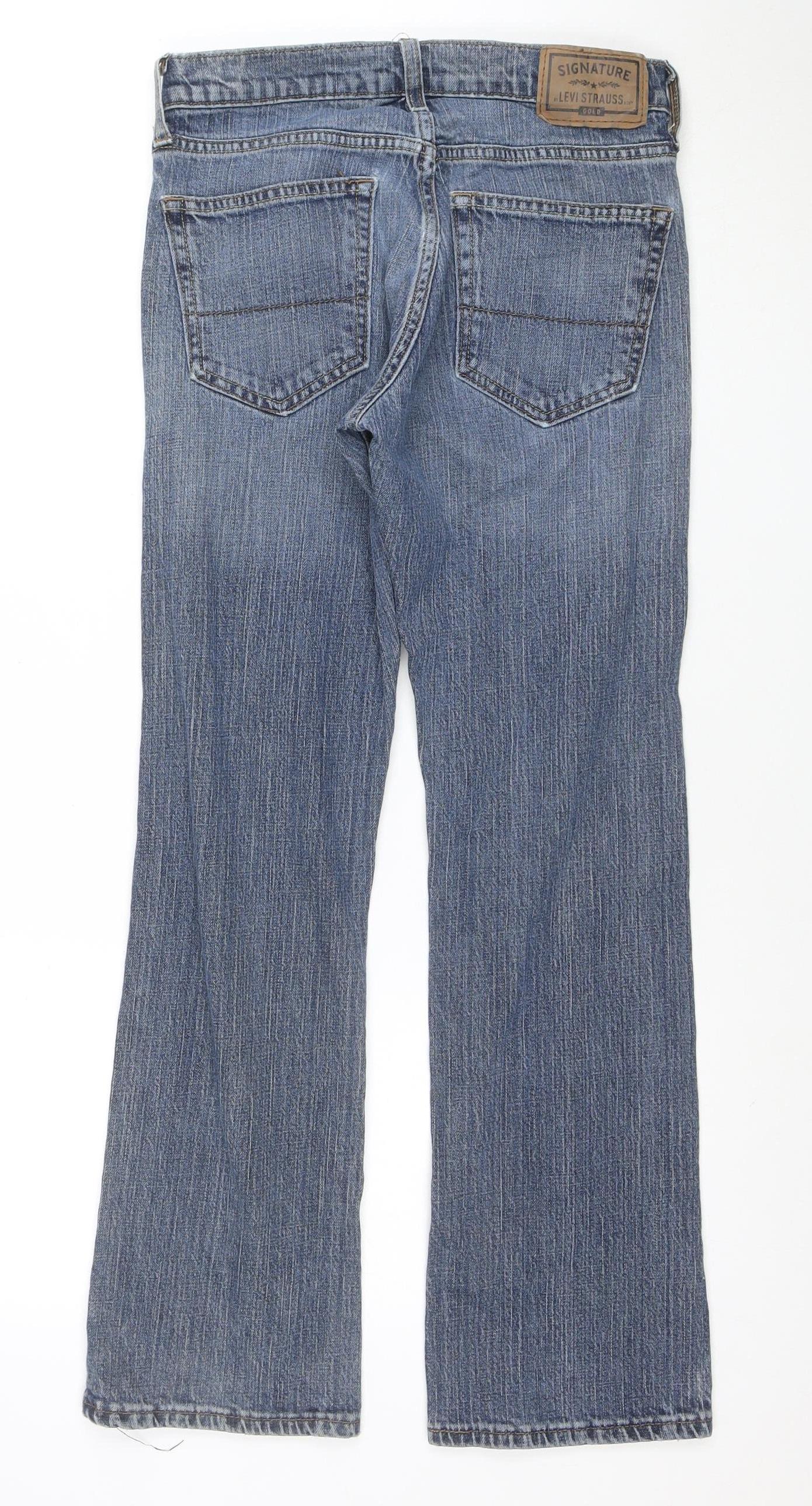 Levi Strauss Men's Blue Straight Jeans W31 L29 Regular Fit Denim