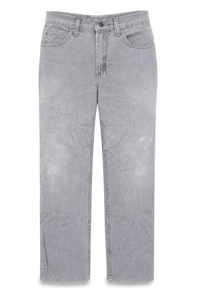 Lee Mens Grey Regular Fit Jeans Size 32x30 Straight Denim