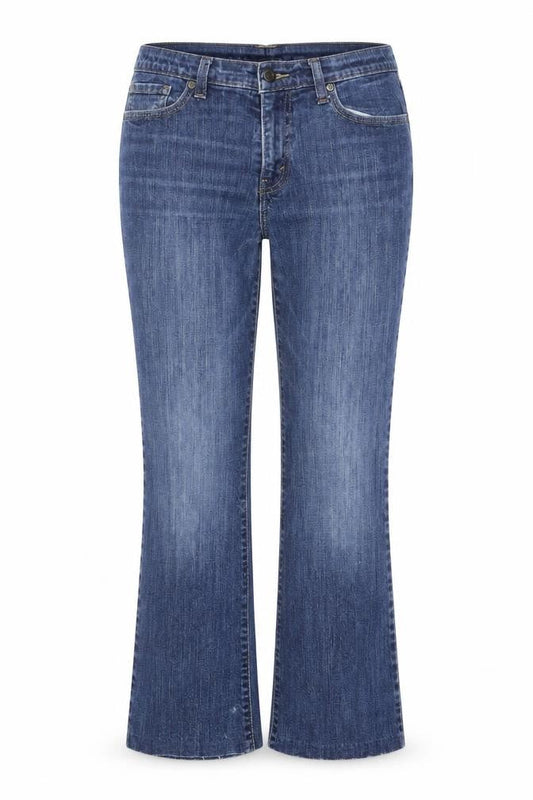 Wrangler Women Blue Straight Leg Denim Jeans Size 10 Cotton Blend