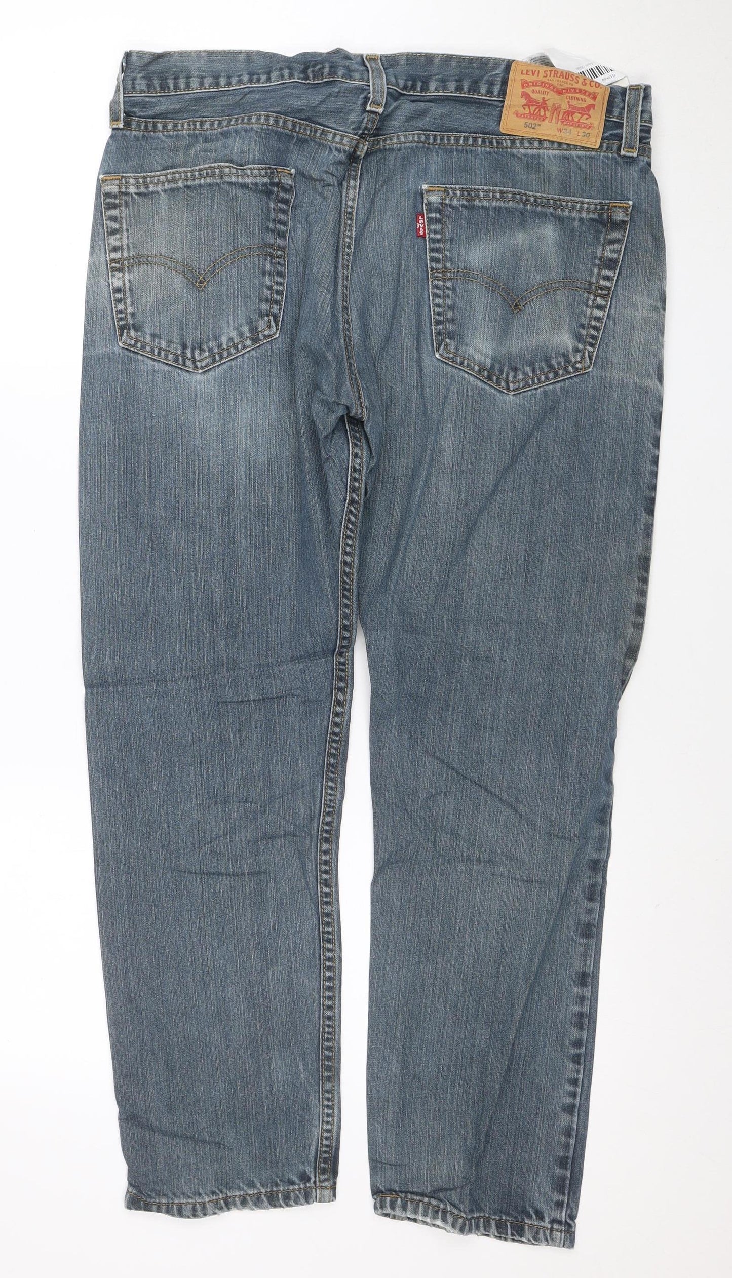 Levi's 502 Men's Blue Regular Fit Straight Denim Jeans W34 L30